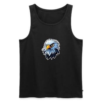 Eagle Bird Drawing - Men's Premium Organic Tank Top - black - Front - Michal (187cm)