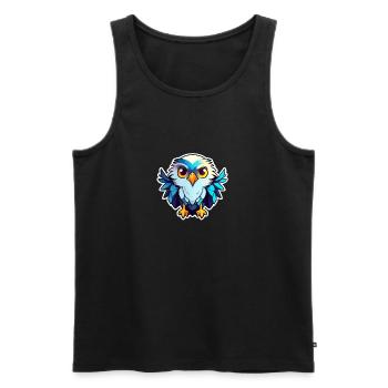 Eagle Bird Drawing - Men's Premium Organic Tank Top - black - Front - Michal (187cm)