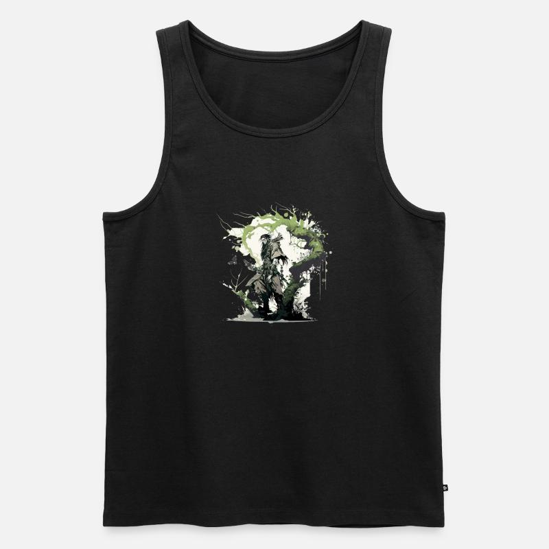 Druide - Männer Premium Bio Tank Top - Schwarz