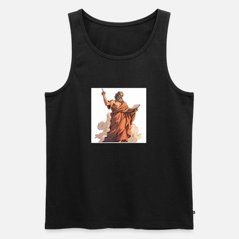 Aristoteles Greek Philosopher - Männer Premium Bio Tank Top - Schwarz
