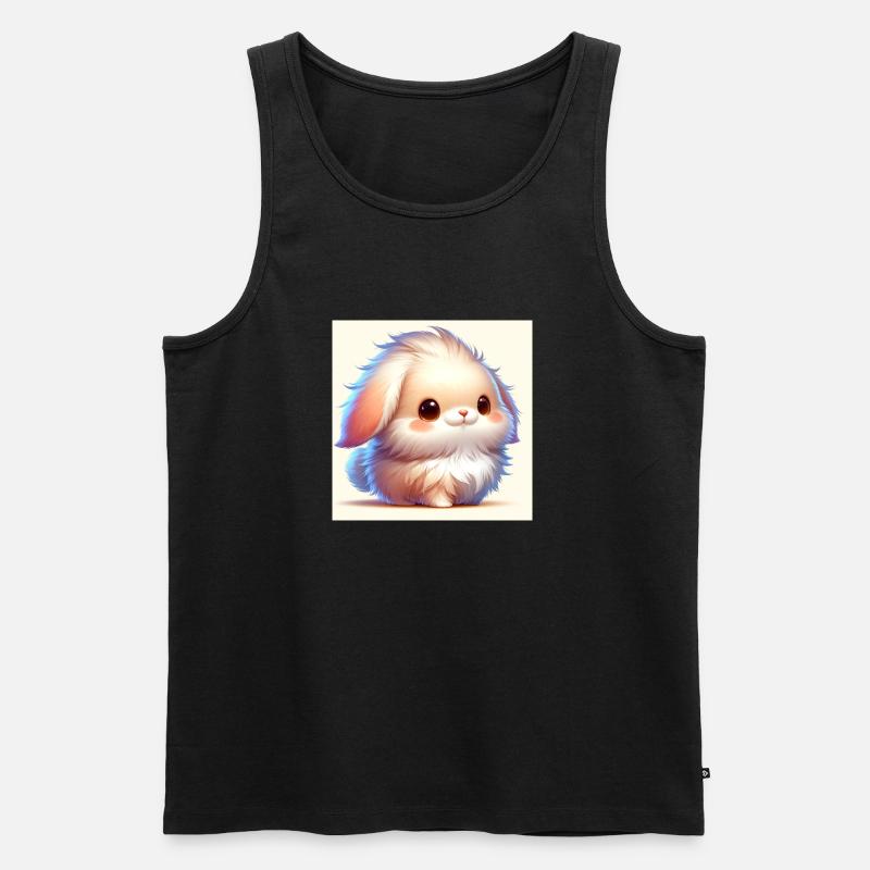 Bunny - Männer Premium Bio Tank Top - Schwarz