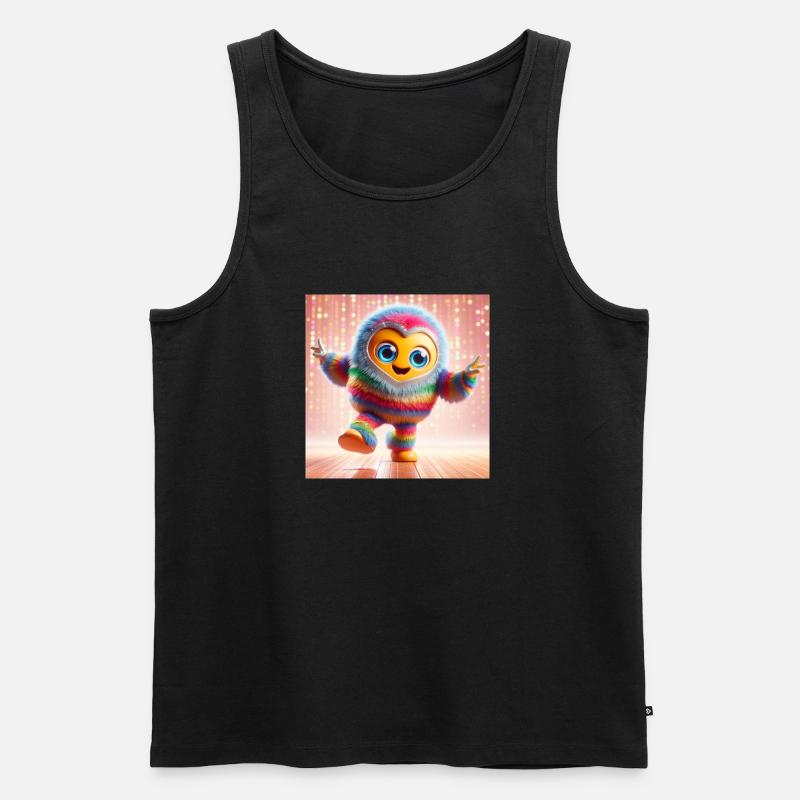 Fluffy Fluff - Männer Premium Bio Tank Top - Schwarz