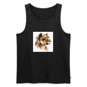 group1 2 - Männer Premium Bio Tank Top - Schwarz - Vorne - AI Model Male 178 light (178cm)