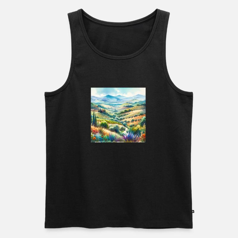 group1 3 - Männer Premium Bio Tank Top - Schwarz
