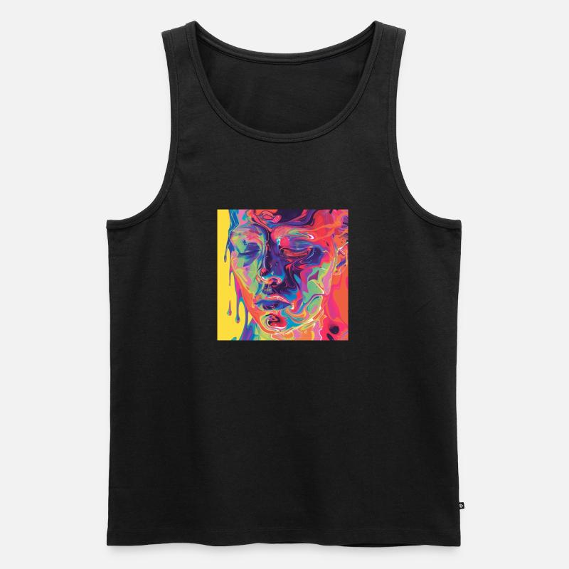 L3D - Männer Premium Bio Tank Top - Schwarz