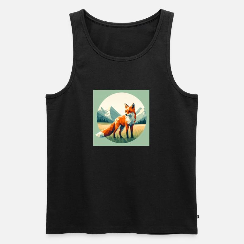 Fuchs - Männer Premium Bio Tank Top - Schwarz