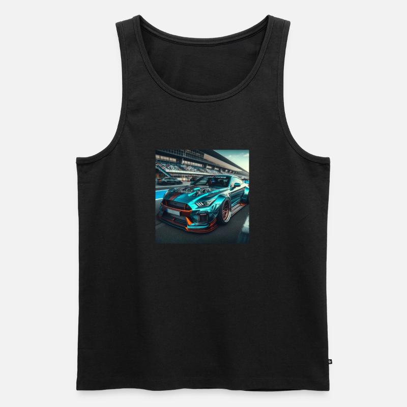 Auto - Männer Premium Bio Tank Top - Schwarz