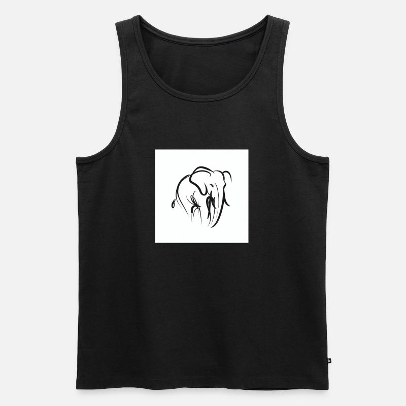 8a010e68 6bba 41c6 9cd0 5d57badb6b6c - Men's Premium Organic Tank Top - black