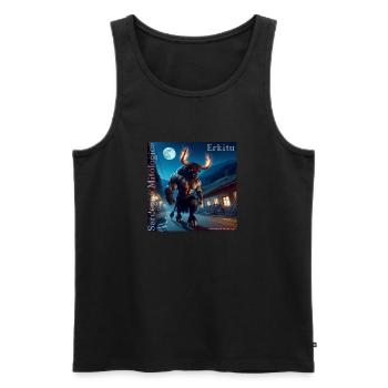 Sardinien Mythologie Boe01 - Männer Premium Bio Tank Top - Schwarz - Vorne - AI Model Male 178 light (178cm)