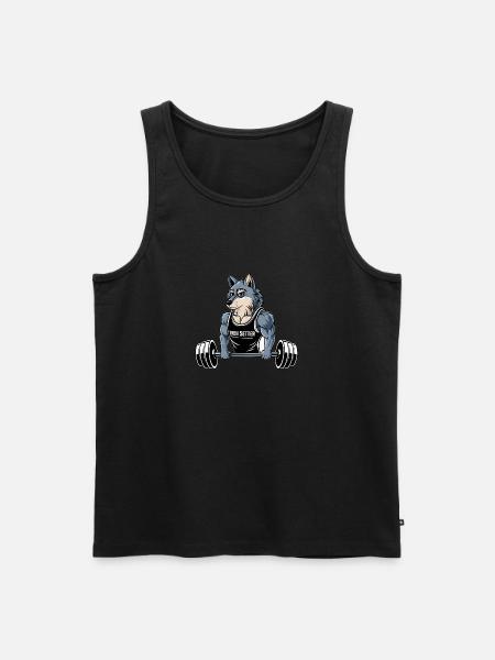 TREN SETTER - Men's Premium Organic Tank Top - black