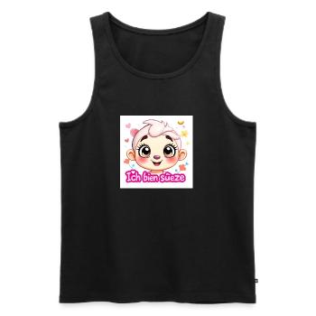 Sweet G - Men's Premium Organic Tank Top - black - Front - Michal (187cm)