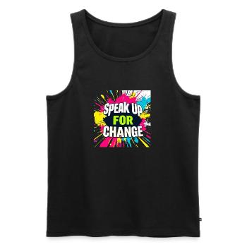 Design 51 the best - Männer Premium Bio Tank Top - Schwarz - Vorne - Michal (187cm)