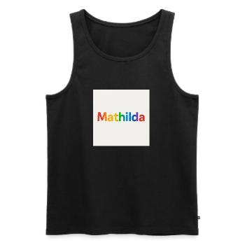 QEDSW MATHILDA - Men's Premium Organic Tank Top - black - Front - Michal (187cm)