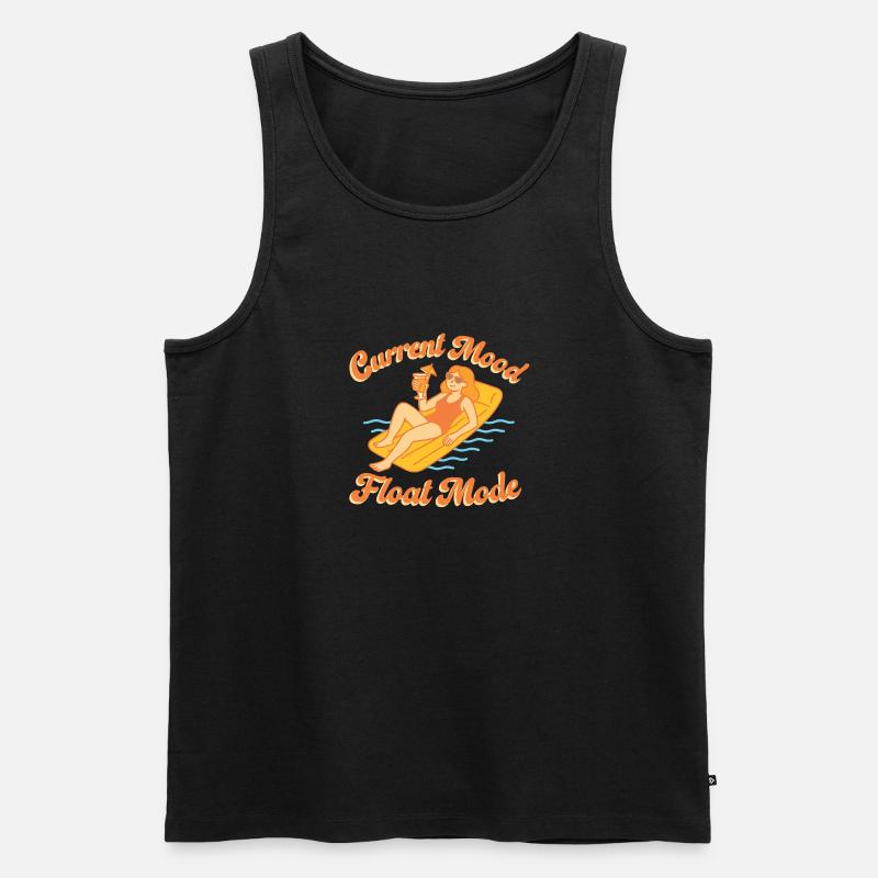 Current Mood: Float Mode - Männer Premium Bio Tank Top - Schwarz