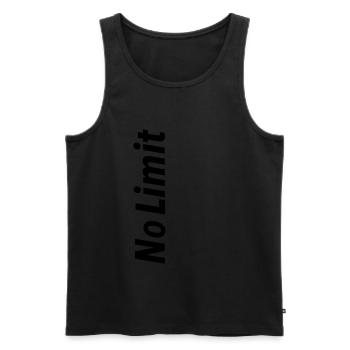 cool, des sorts, drôles,couples,moto, - Débardeur bio Premium Homme - noir - Devant - AI Model Male 178 light (178cm)