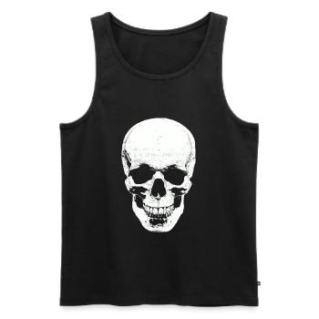 Premium skull - Men's Premium Organic Tank Top - black - Front - AI Model Male 178 light (178cm)