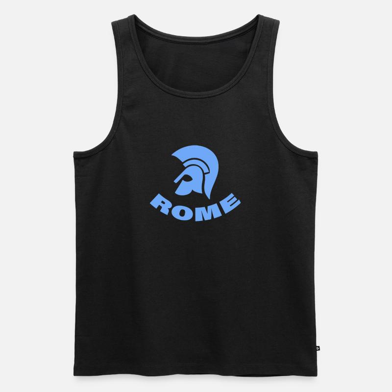 ROME - Männer Premium Bio Tank Top - Schwarz