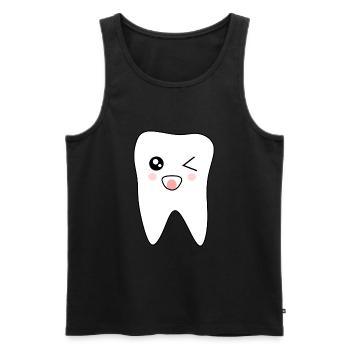 Tooth, Teeth, Dentist Costume Carnival Carnival - Men's Premium Organic Tank Top - black - Front - Michal (187cm)