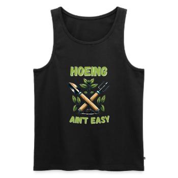 Lustiger Spruch Gartenarbeit zweideutig Garten - Männer Premium Bio Tank Top - Schwarz - Vorne - AI Model Male 178 light (178cm)