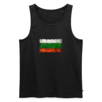 Bulgaria - Bulgarien - Männer Premium Bio Tank Top - Schwarz - Vorne - Michal (187cm)