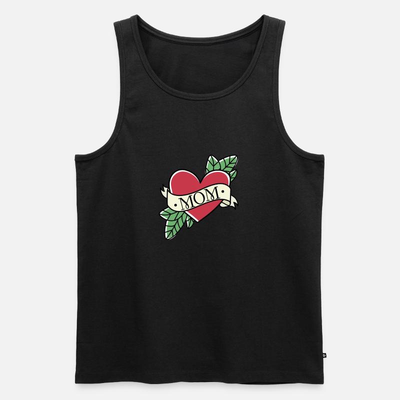 Beste Mama - Männer Premium Bio Tank Top - Schwarz