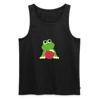 Grenouille - Débardeur bio Premium Homme - noir - Devant - Michal (187cm)