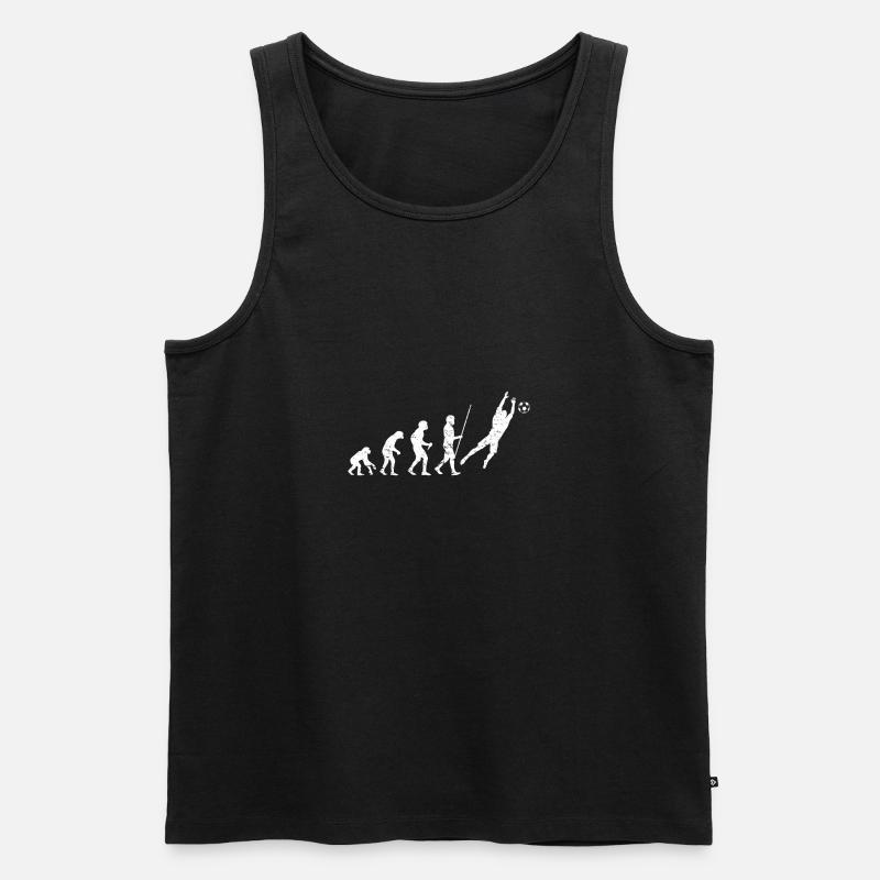 Torwart Evolution - Männer Premium Bio Tank Top - Schwarz