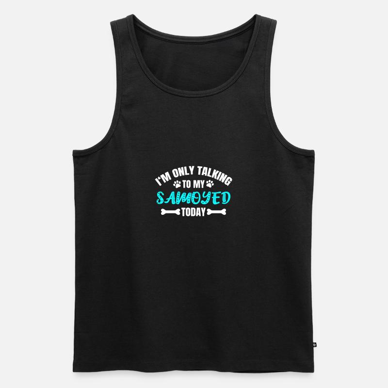 Samoyed Samojede - Männer Premium Bio Tank Top - Schwarz