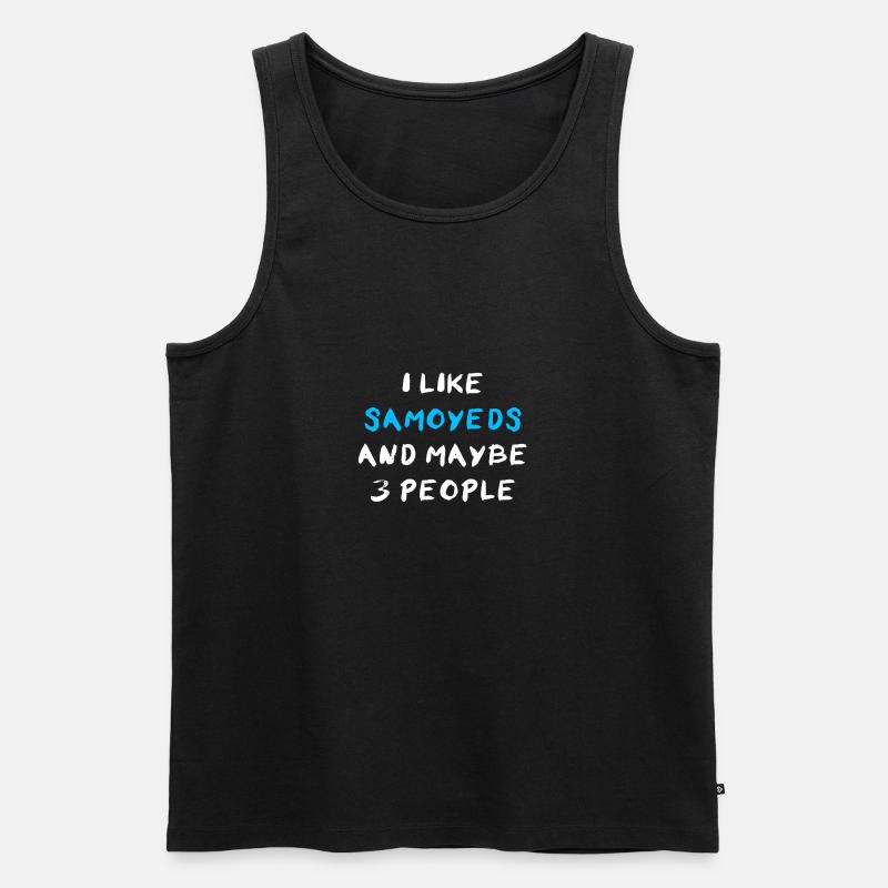 Samoyed Samojede - Männer Premium Bio Tank Top - Schwarz