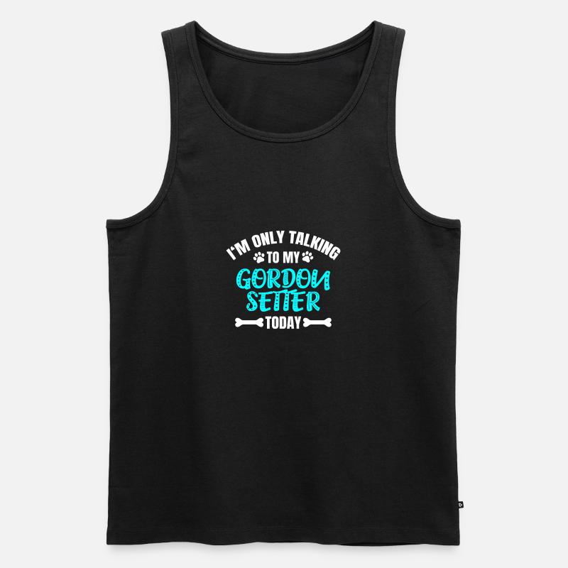 Gordon Setter - Männer Premium Bio Tank Top - Schwarz