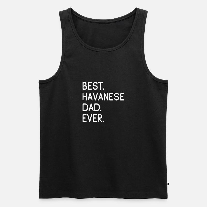 Havaneser Havanese - Männer Premium Bio Tank Top - Schwarz