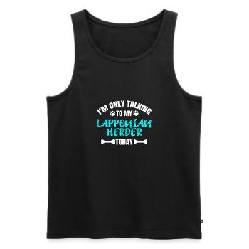 Lapponian Herder - Männer Premium Bio Tank Top - Schwarz - Vorne - AI Model Male 178 light (178cm)