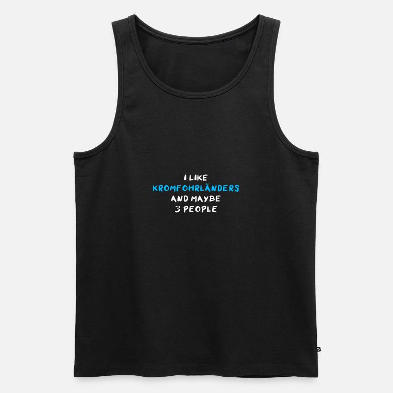Kromfohrländer - Männer Premium Bio Tank Top - Schwarz