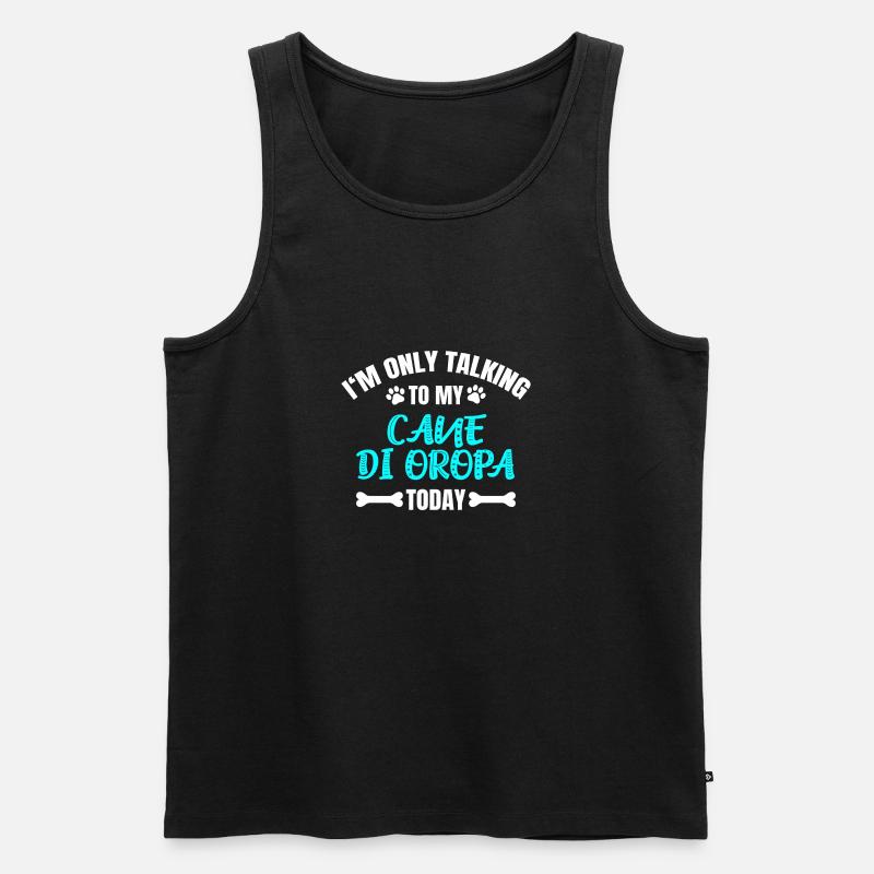 Cane di Oropa - Männer Premium Bio Tank Top - Schwarz