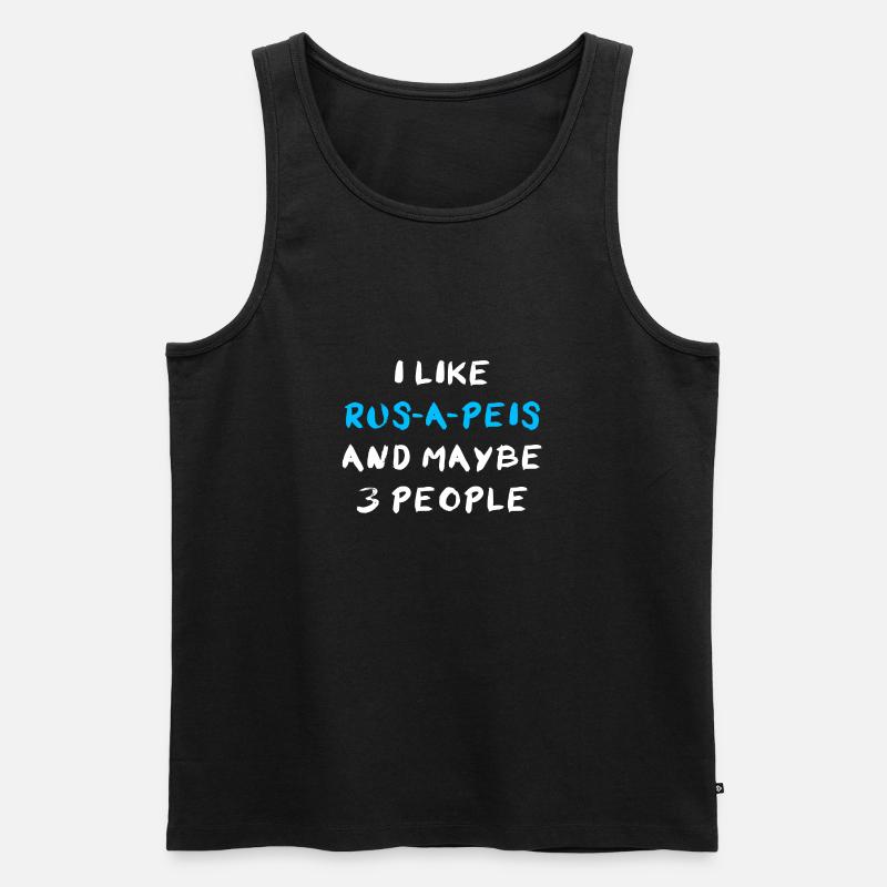 Rus-A-Pei - Männer Premium Bio Tank Top - Schwarz