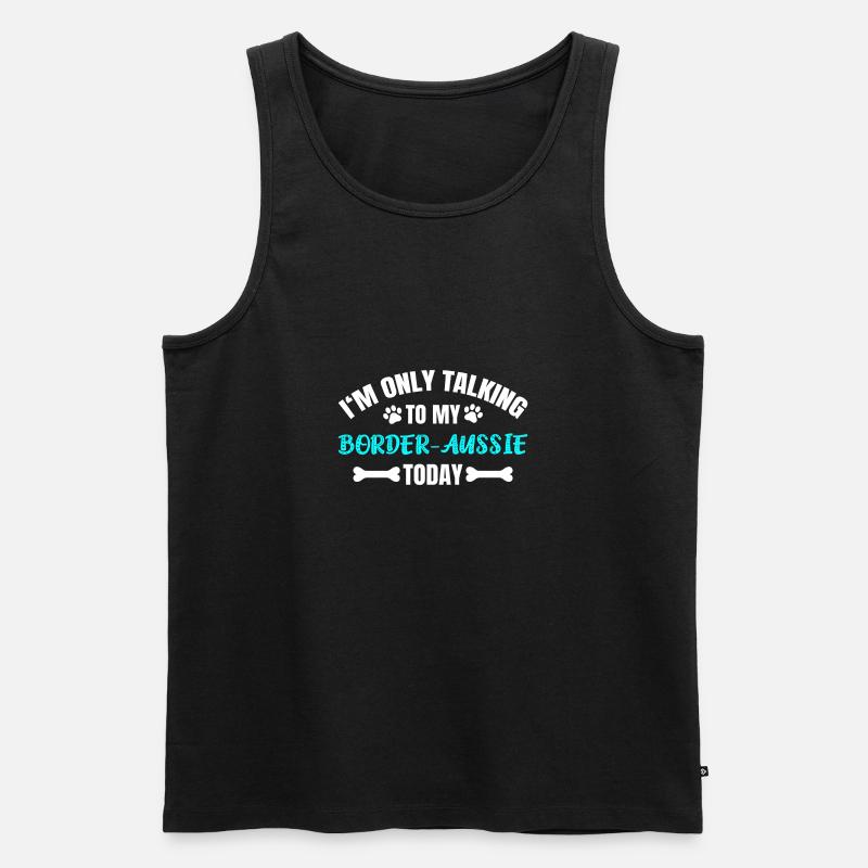 Border-Aussie - Männer Premium Bio Tank Top - Schwarz
