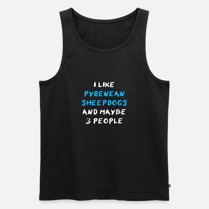 Pyrenean Sheepdog - Männer Premium Bio Tank Top - Schwarz