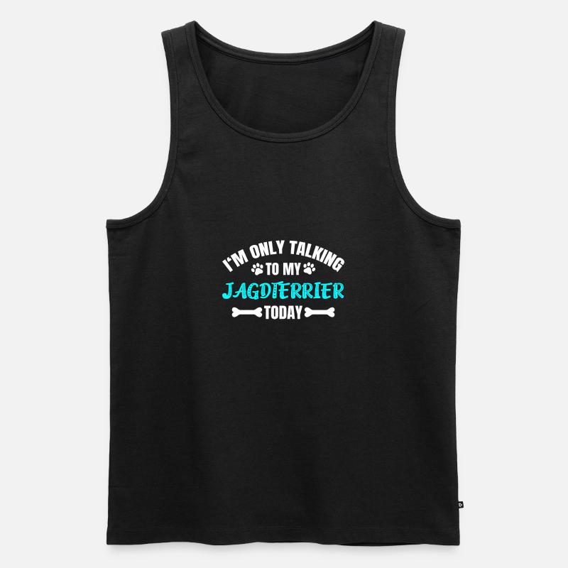 Jagdterrier - Männer Premium Bio Tank Top - Schwarz