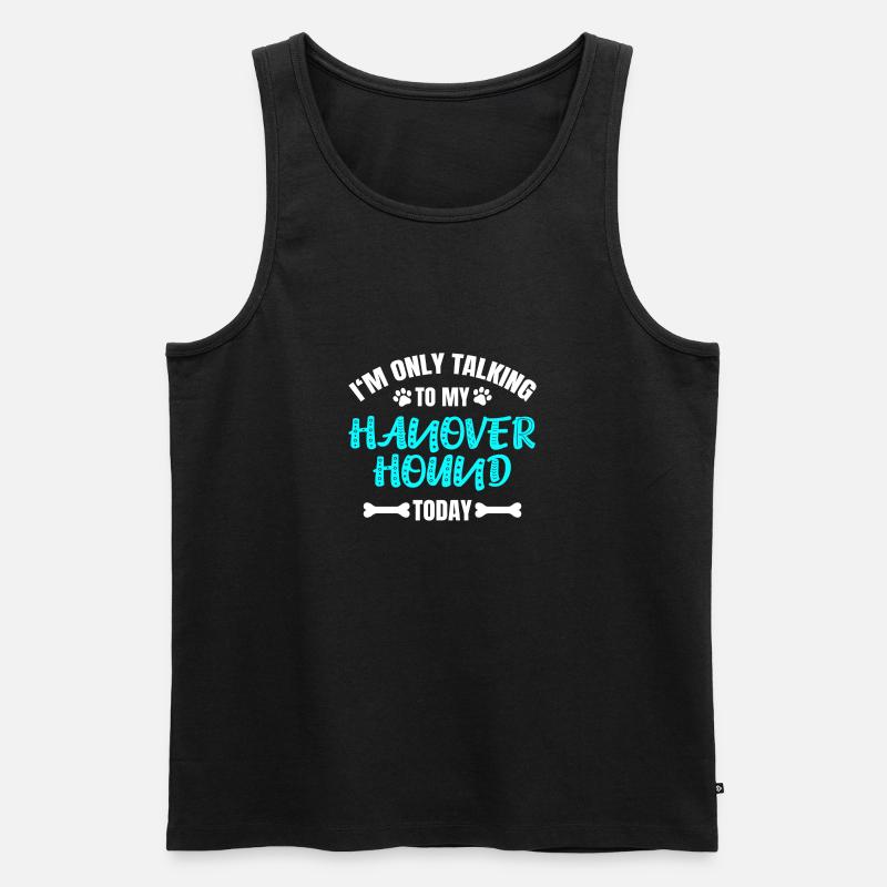 Hanover Hound - Männer Premium Bio Tank Top - Schwarz