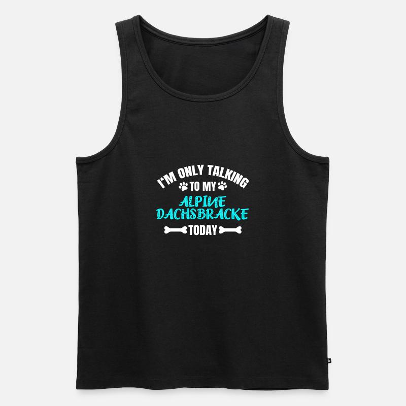 Alpine Dachsbracke - Männer Premium Bio Tank Top - Schwarz