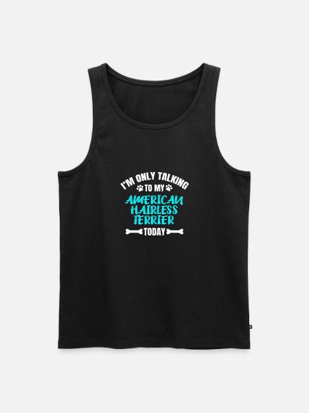 American Hairless Terrier - Men's Premium Organic Tank Top - black