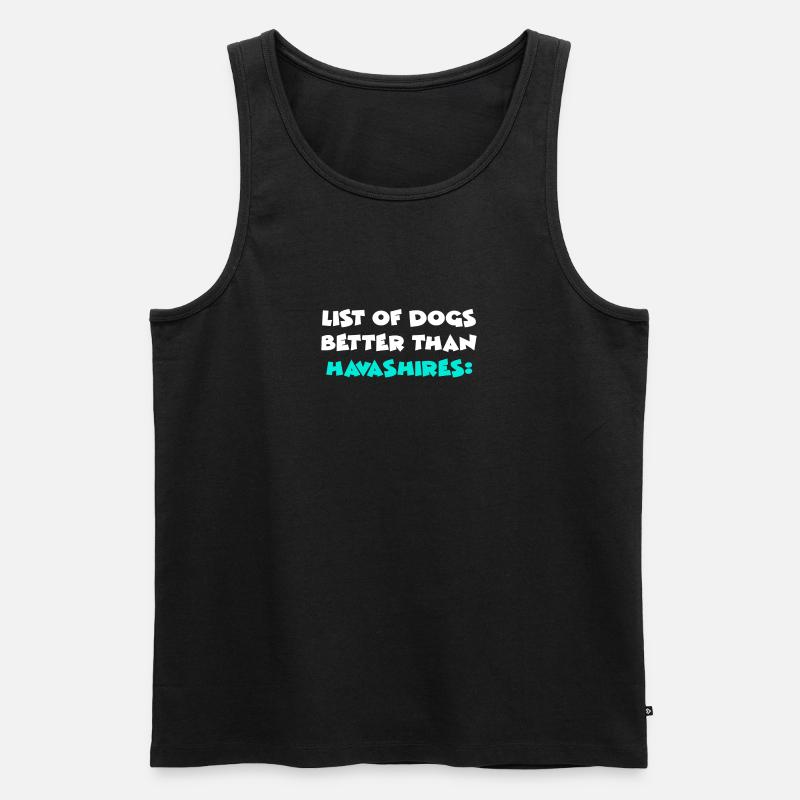 Havashires - Männer Premium Bio Tank Top - Schwarz