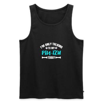 Pin-Tzu - Männer Premium Bio Tank Top - Schwarz - Vorne - AI Model Male 178 light (178cm)
