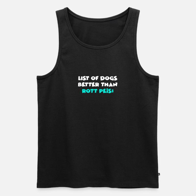 Rott Peis - Männer Premium Bio Tank Top - Schwarz