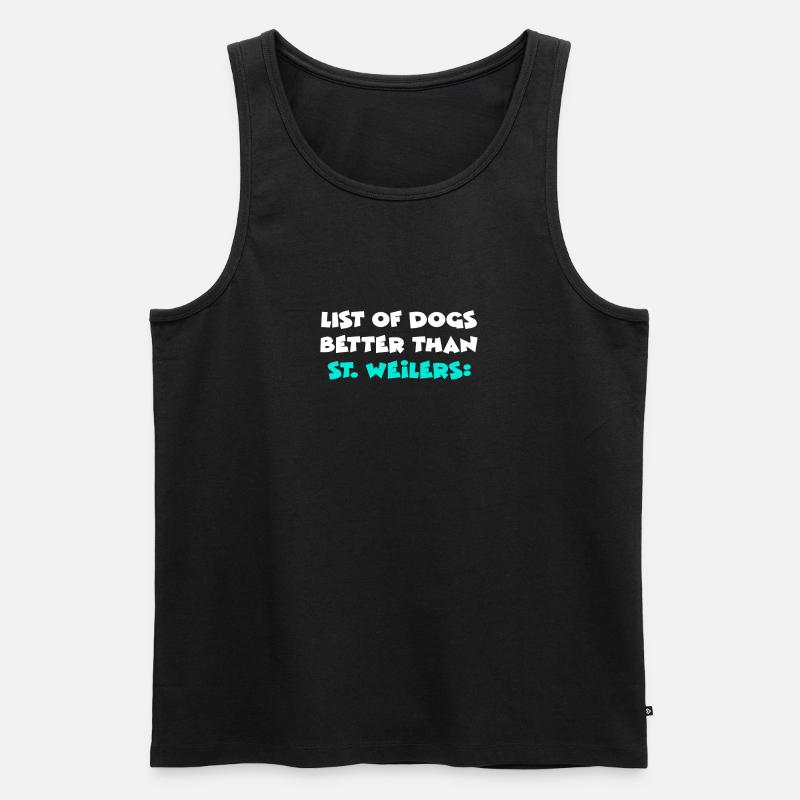 St. Weilers - Männer Premium Bio Tank Top - Schwarz