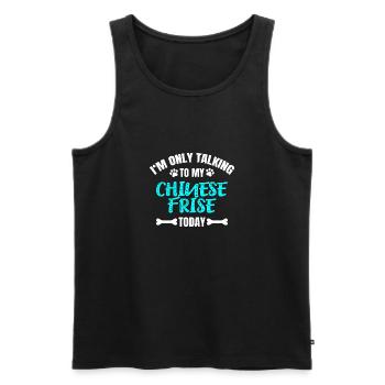Chinese Frise - Männer Premium Bio Tank Top - Schwarz - Vorne - AI Model Male 178 light (178cm)