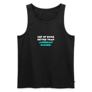 Intimidateurs américains - Débardeur bio Premium Homme - noir - Devant - Michal (187cm)