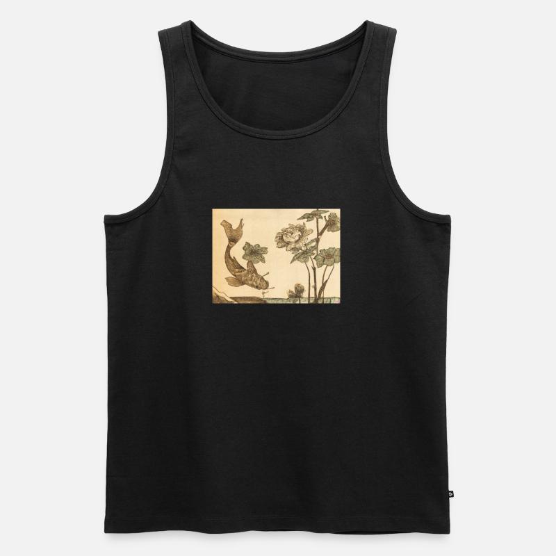 Flying Koi Japanese - Männer Premium Bio Tank Top - Schwarz