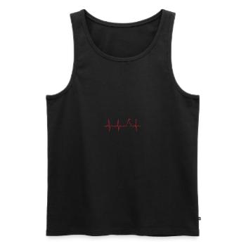 ECG Whisky Pot Still - Men's Premium Organic Tank Top - black - Front - AI Model Male 178 light (178cm)