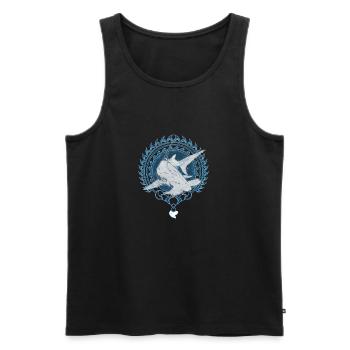 Hammerhead - Men's Premium Organic Tank Top - black - Front - AI Model Male 178 light (178cm)